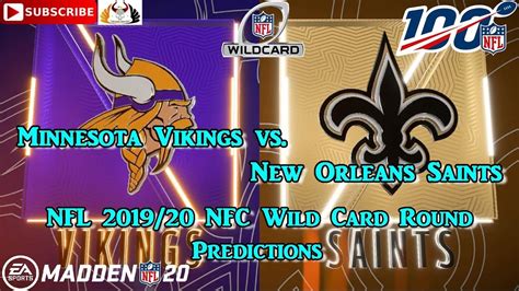 nfc wild card game 2019 online viewing|Minnesota Vikings vs New Orleans Saints 2019 Wild .